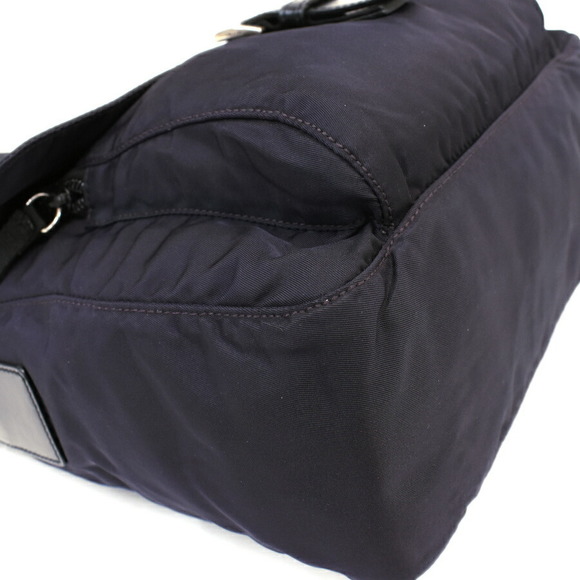 Prada Vela Nylon Crossbody Shoulder Bag Dark Navy Blue - Picture 5 of 9